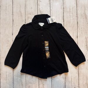 Ralph Lauren Baby Girl Black Button Blouse Top 18M NWT Classic